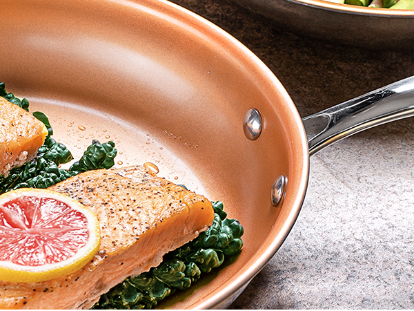 Copper cookwareset nonstick Pots and pans gotham steel