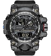 Mens Military Watch Sport Watches Waterproof Tactical Watch Outdoor Digital Watch Big Face Alarm ...