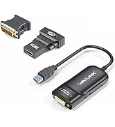 Wavlink USB 3.0 to HDMI/DVI/VGA Universal Video Graphics Adapter with Audio Port Supports up to 6...