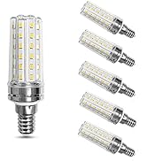 LED Corn Light Bulbs (6 Pack) E14 Base LED Candelabra Bulb,12W (100W Incandescent Bulbs) Decorati...