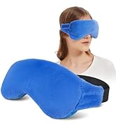 MEISENHOME Microwavable Heated Eye Mask for Dry Eyes, Cold &amp; Warm Hot Eye Compress Moist Heat, Ey...