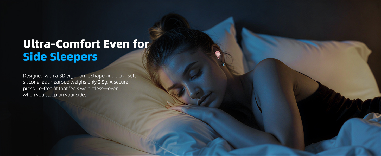 sleep ear buds wireless bluetooth earbuds side sleep ear buds noise cancelling