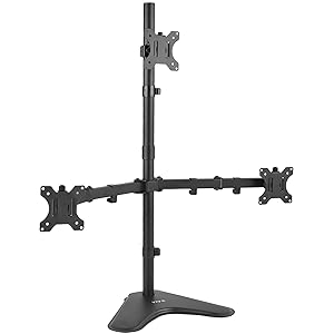 3 monitor freestanding mount