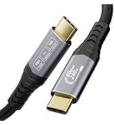 CABLAPTOP 80Gbps Thunderbolt 5 Cable,USB4 Gen4 for Thunderbolt 4,16K/Dual 8K@60Hz, 240W, Nylon Br...