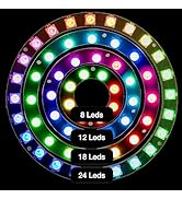 5mm Mini LED Lights (WS2812 LED Ring X4)