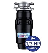 1/3 horsepower garbage disposal 2400 rpm continuous feed disposer