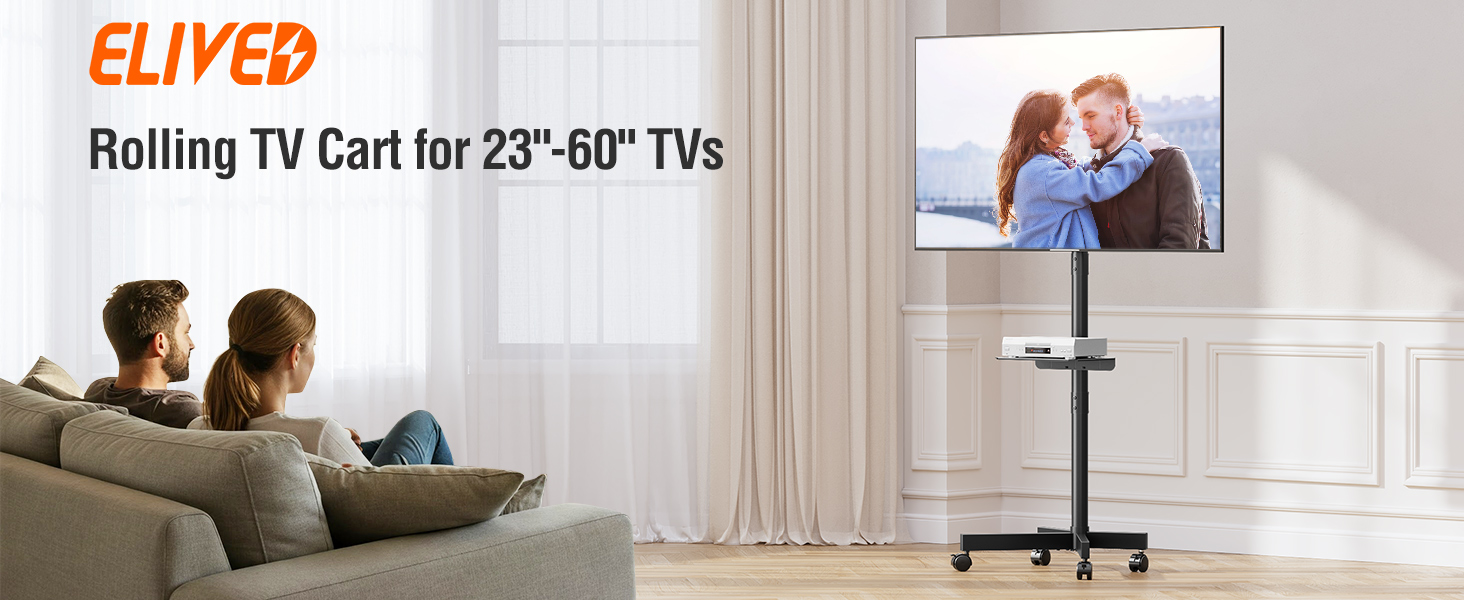 Rolling TV Cart
