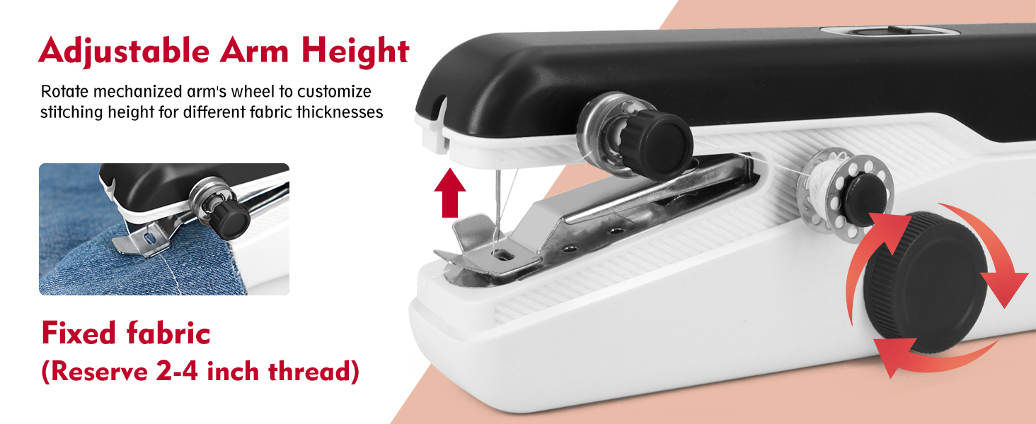 Handheld Sewing Machine Quick Sew Mini Electric Sewing Machine Easy to Use for Beginners and Adults