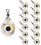 Edearkar LED Underwater Fishing Light Small Fish Eye Mini LED Fishing Light Attractants Lures for...