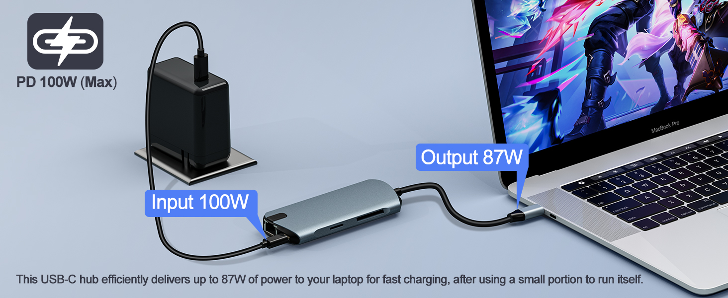 powered usb hub usb c ethernet adapter laptop accessories docking station