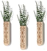 Modern Boho Wood Wall Planter Hanging Vase Wall Planter-Simple Wall Decor for Bedroom,Living Room...