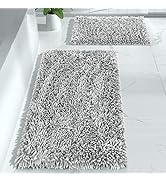 Yimobra Bathroom Rugs Sets 2 Piece, Luxury Shaggy Extra Thick Bathroom Rugs, Plush Non-Slip Mats ...