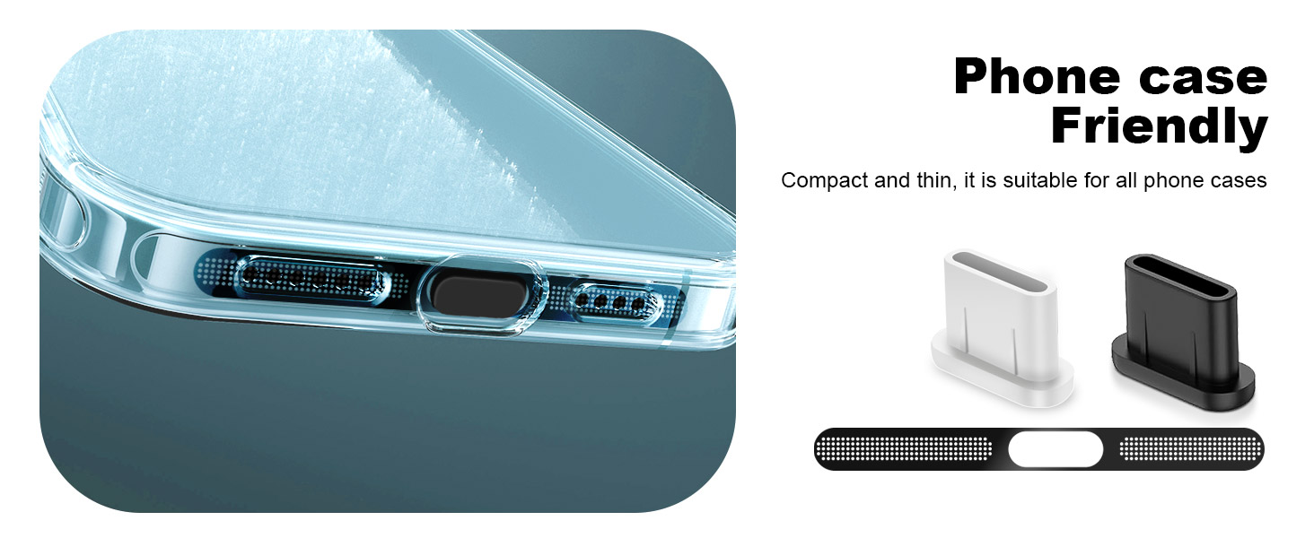 VIWIEU Type-C Dust Cover with Speaker Mesh Cover Case Friendly