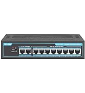 TEROW 10-Port Gigabit PoE+ Network Switch: Featuring 8 PoE+ Ports, 2 Enhanced Uplink Ports, 802.3...