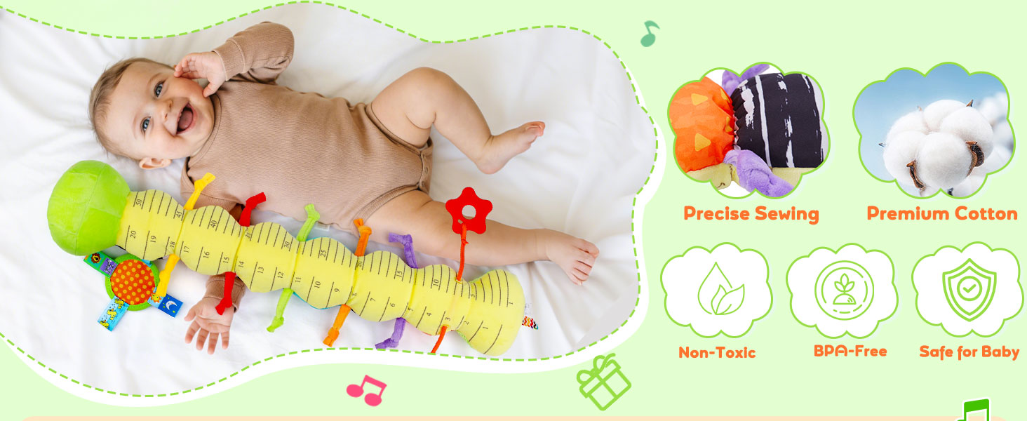 baby musical sensory caterpillar toys