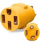 MECMO 14-30P to 14-50R Level 2 EV Charger Adapter, 30A 4-Prong Dryer to EV Charger Adapter (Max 2...