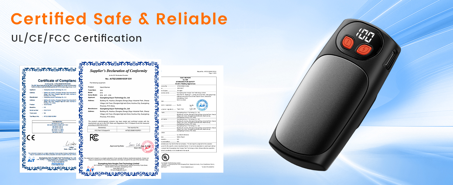 Hand Warmers Rechargeable 2Pack