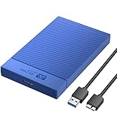 SAN ZANG MASTER 2.5 Inch Hard Drive Enclosure, USB 3.0 to SATA III 5Gbps High-Speed Transmission ...