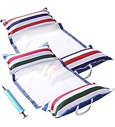FindUWill Fabric Pool Hammock Floats, XL, 2Pack Inflatable Water Hammocks Floaties 4-in-1 (Saddle...