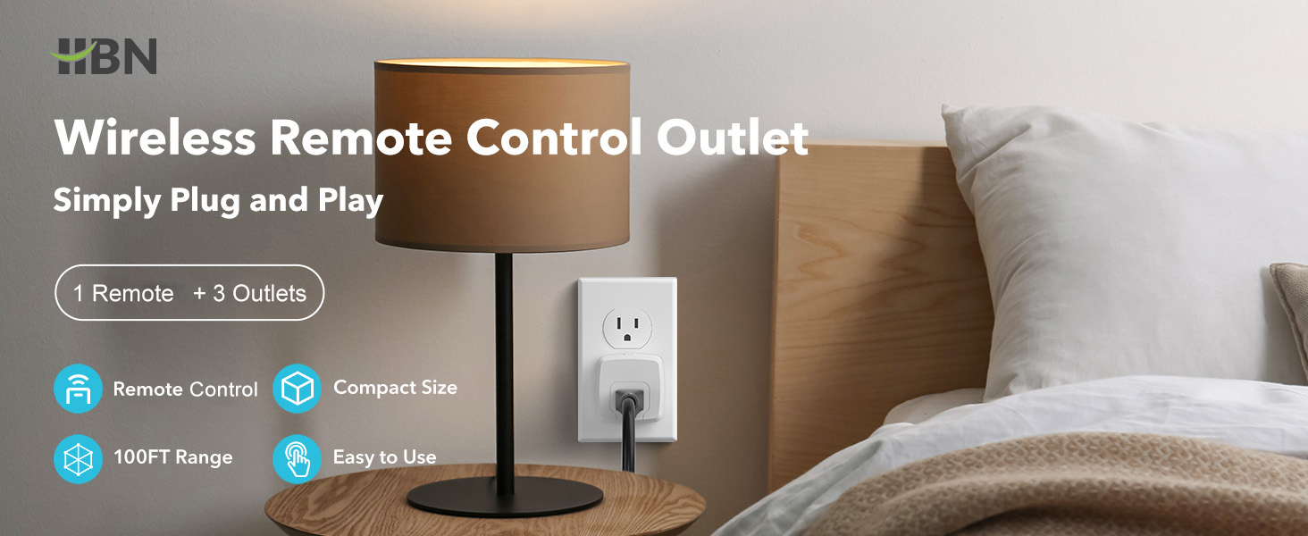 Wireless Remote Control Outlet