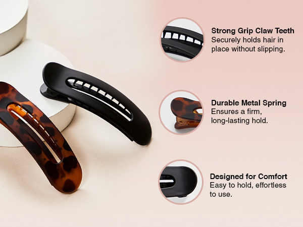 flat lay claw clip