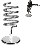Hair Dryer Holder, Acrylic Hair Dryer Stand with Stainless Steel Base Blow Dryer Holder Counterto...