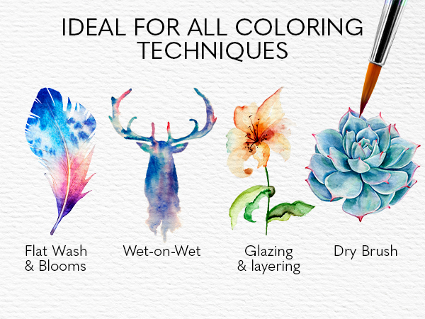 Watercolor Pan Set 50, Paint Set, Professional Brush Pens, Water Brush Pen, Mixing Palette