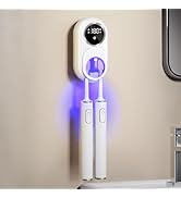 Wall Mounted Toothbrush Holder, Toothbrush Covers with 2 Toothbrush Slots, Portable Cleaning Box ...
