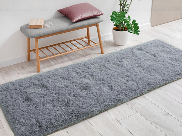 2x6 grey gray runner rug carpet for classroom dorm bedroom kids rugs enteryway hallway bedside decor