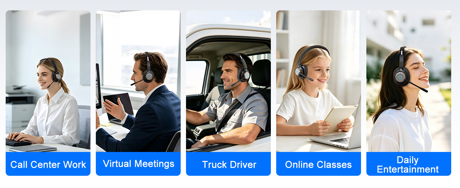 headsets with microphone for work