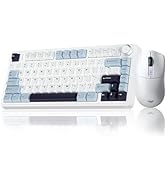 AULA Wireless Keyboard and Mouse Combo, F75 75% Mechanical Keyboards, Hot Swappable Custom Keyboa...