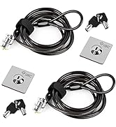 I3C Laptop Cable Lock Hardware Security Cable Lock Anti Theft, Anchor Plate &amp; 2 Keys for Notebook...