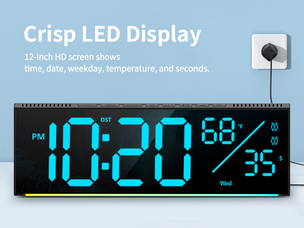 Digital Wall Clock