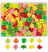Damyda Slime Charms, 100pcs Resin Charms Embellishments Cute leaves Maple leaves, Ginkgo leaves, ...