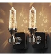 L LOHAS LED Night Light: Night Lights Plug into Wall, 2 Pack Dimmable Night Light Aesthetic Cryst...