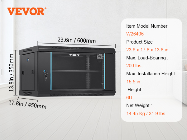 wall mount rack enclosure server cabinet