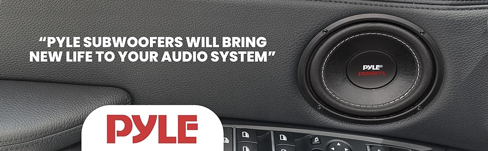 Audio Speaker;Speaker;Car;Subwoofer;Sound System;Pyle;Vehicle Stereo;Vehicle Subwoofer;Stereo;