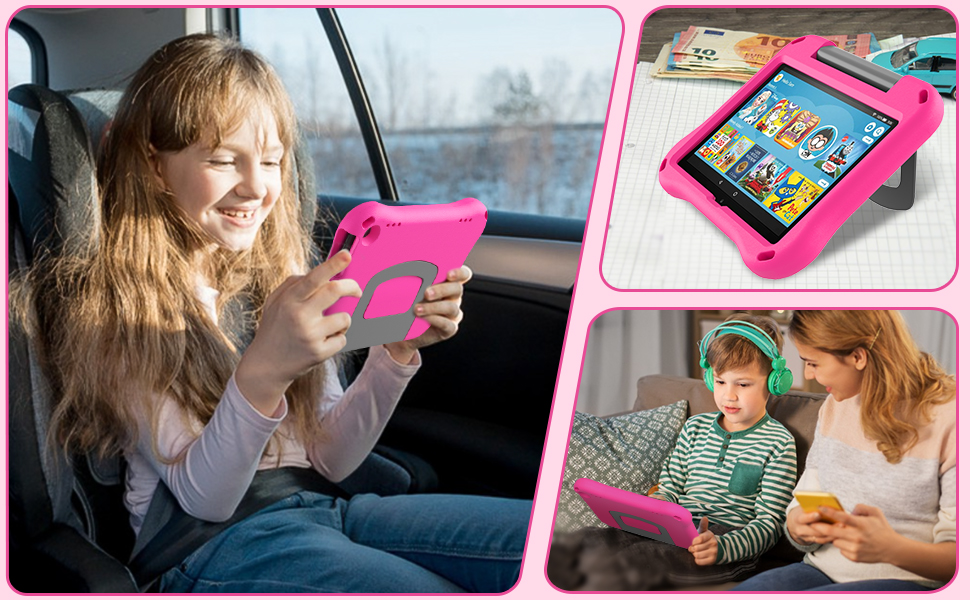 kindle fire hd 8 tablet case for kids 2020 release 10th generation with handle stand