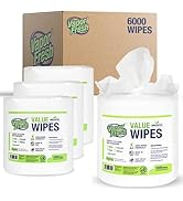 Vapor Fresh Value Wipes - 4 x 1500 Count (6,000 Total Wipes) Plant Based Cleaning for Gyms, Fitne...