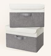 GRANNY SAYS Fabric Storage Boxes, Keepsake Box, Large Storage Bins with Lids, Closet Organizers, ...