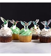 Hummingbird Cupcake Toppers, Hummingbird Cake Picks