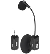 XTUGA Wireless Instrument Microphone with Suction Cup, Wireless Guitar Microphone System 2.4G Rec...