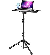 DECOSIS Projector Stand Tripod with Removable Mouse Tray, Adjustable Laptop Tripod Stand from 23....