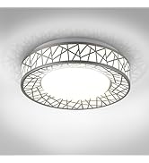 ASD 12 Inch LED Flush Mount Ceiling Light Fixture for Bedroom, 20W 1130LM 5CCT 2700K-5000K, Triac...