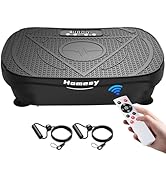 Homesy Vibration Plate Exercise Machine, Vibrating Plate for Lymphatic Drainage, Full Body Shake ...
