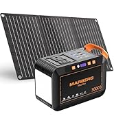 MARBERO Solar Generator 111Wh Portable Power Station with Solar Panel 30W Included Power Bank wit...