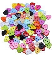 100Pcs/Lot Plastic Heart Shaped Buttons Mixed Color Making Made Fastener Snap for Jewelry Hand Su...