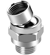 Voolan Solid Metal Shower Head Swivel Ball Adapter, Adjustable Pivot Ball To Adjust Showerhead An...