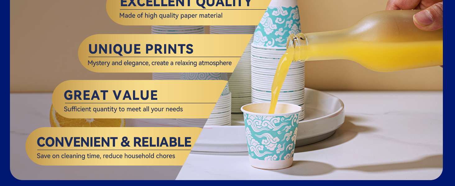 3oz bathroom cups printed small cups
