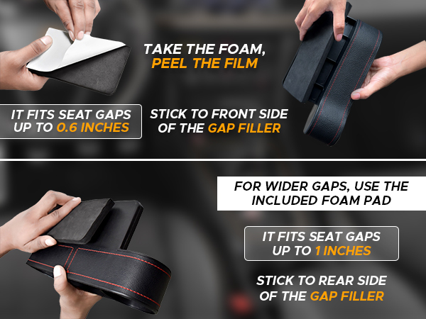 Seat Gap Filler Organizer With Cupholder